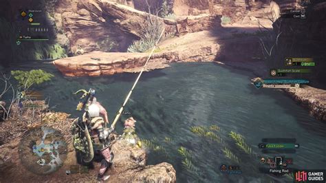 monster hunter world fishing|wildspire waste fishing spots.